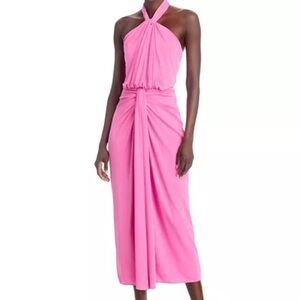 Cinq à Sept Women's Dress Sz 12 Kaily Twist Halter Midi